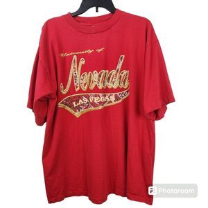 Vintage 90s Crable Sportswear UNLV Short Sleeve Frontside Graphic Tee X-Large